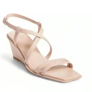 Caslon Sandals Womens  Pink Leather Paola Wedges.